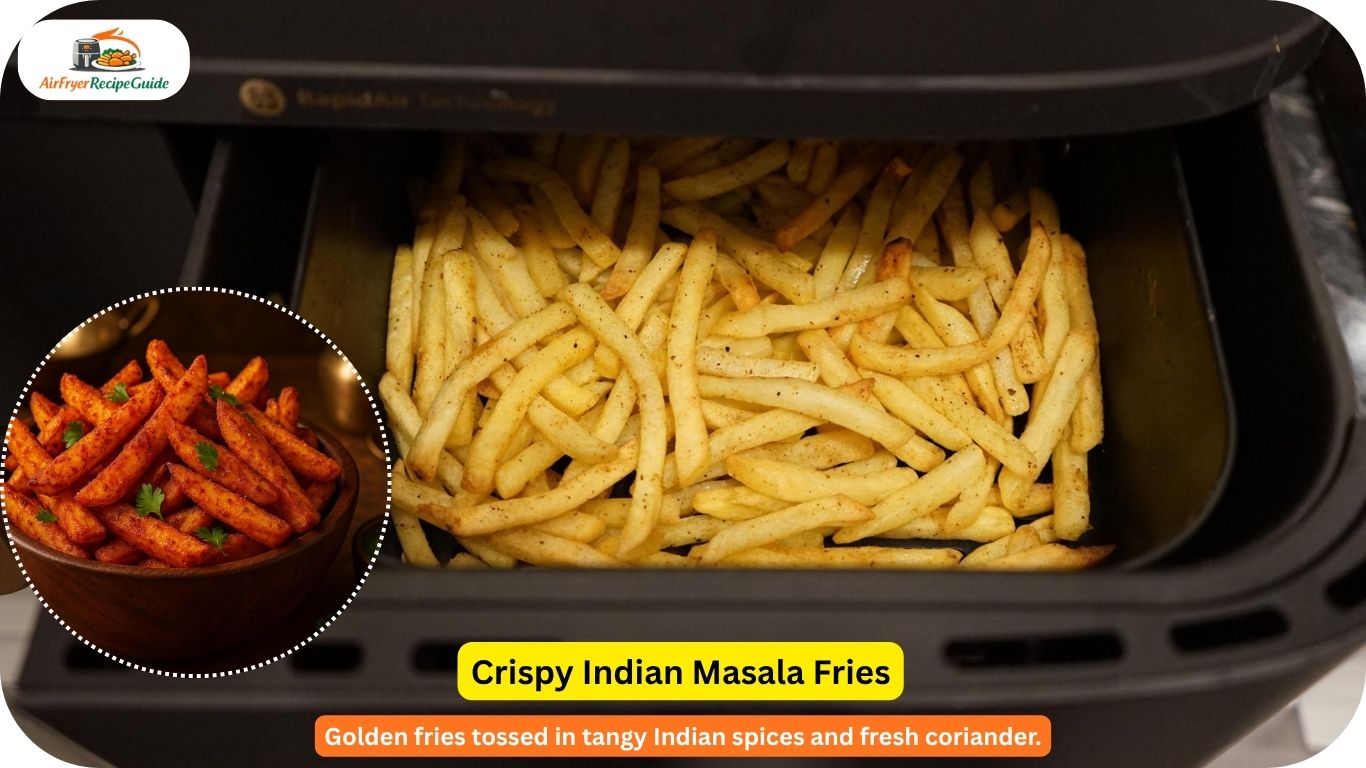Crispy Indian masala fries with chaat masala seasoning