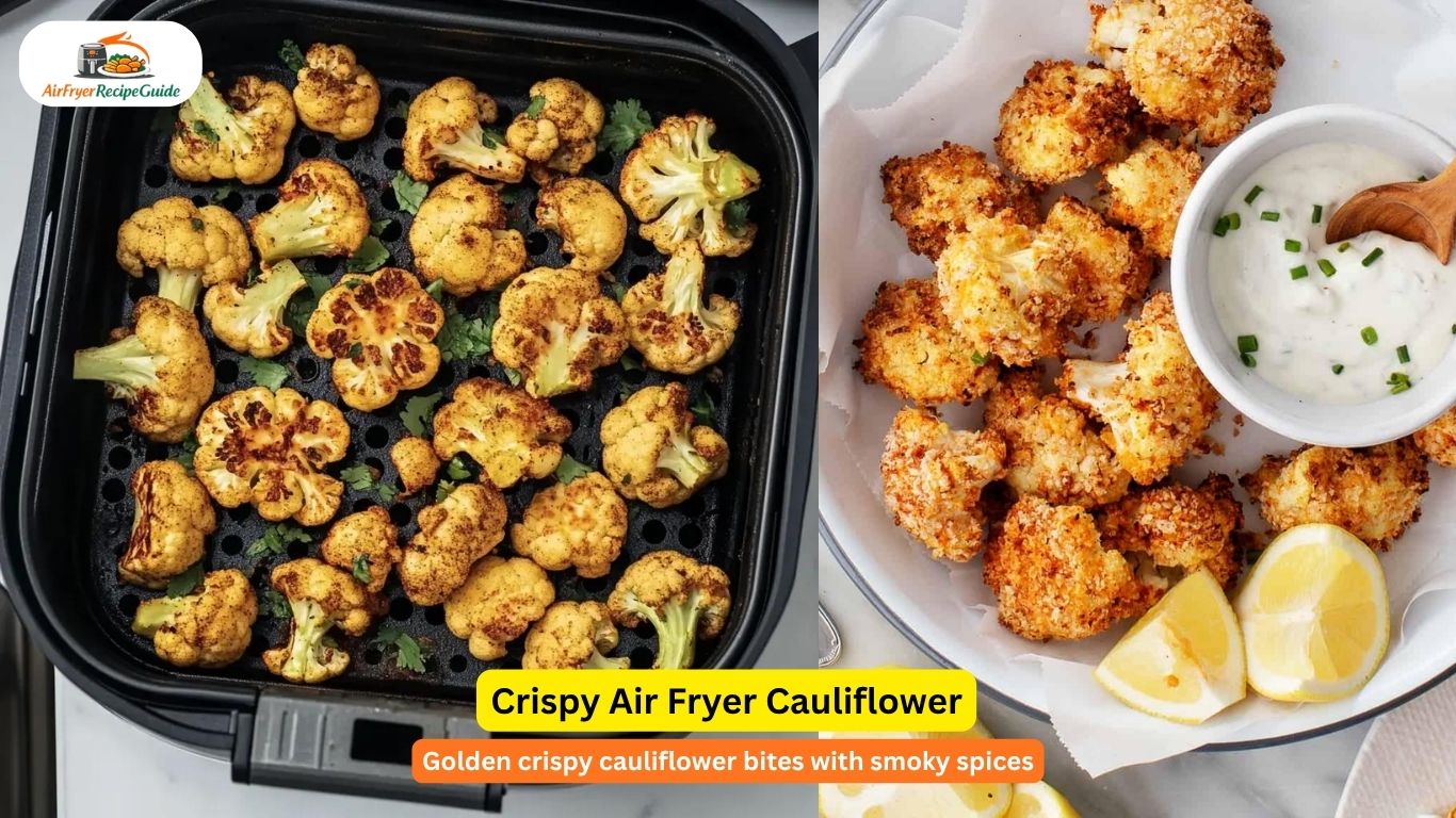 Crispy air fryer cauliflower bites