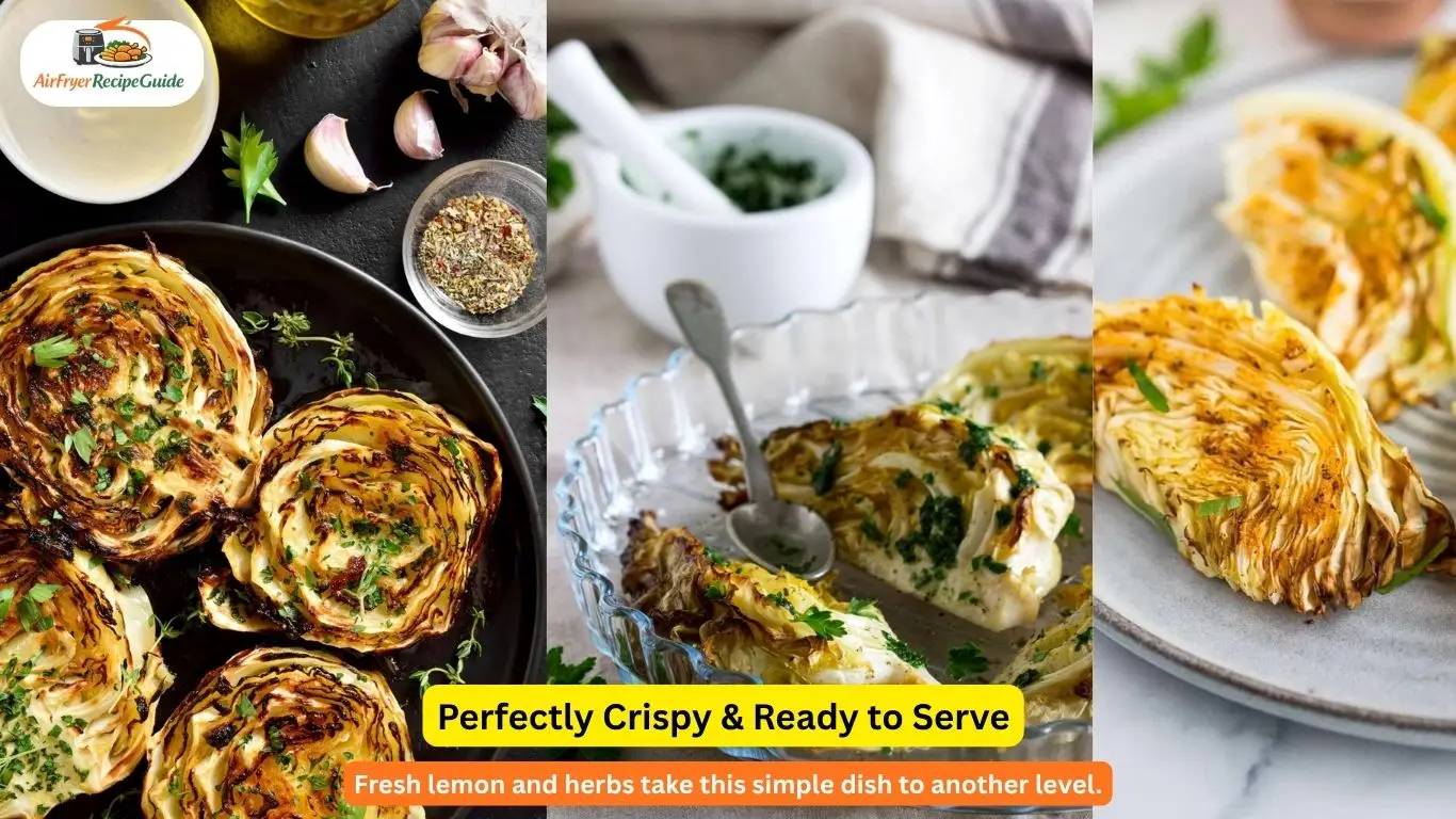 Served air fryer cabbage recipe