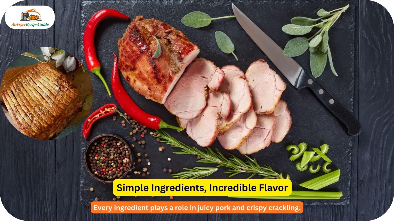 ingredients for air fryer pork roast recipe