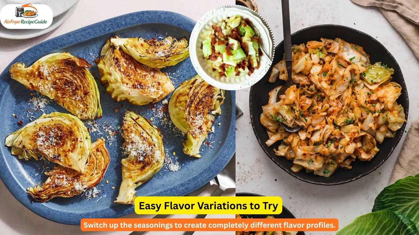 Spicy air fryer cabbage variation