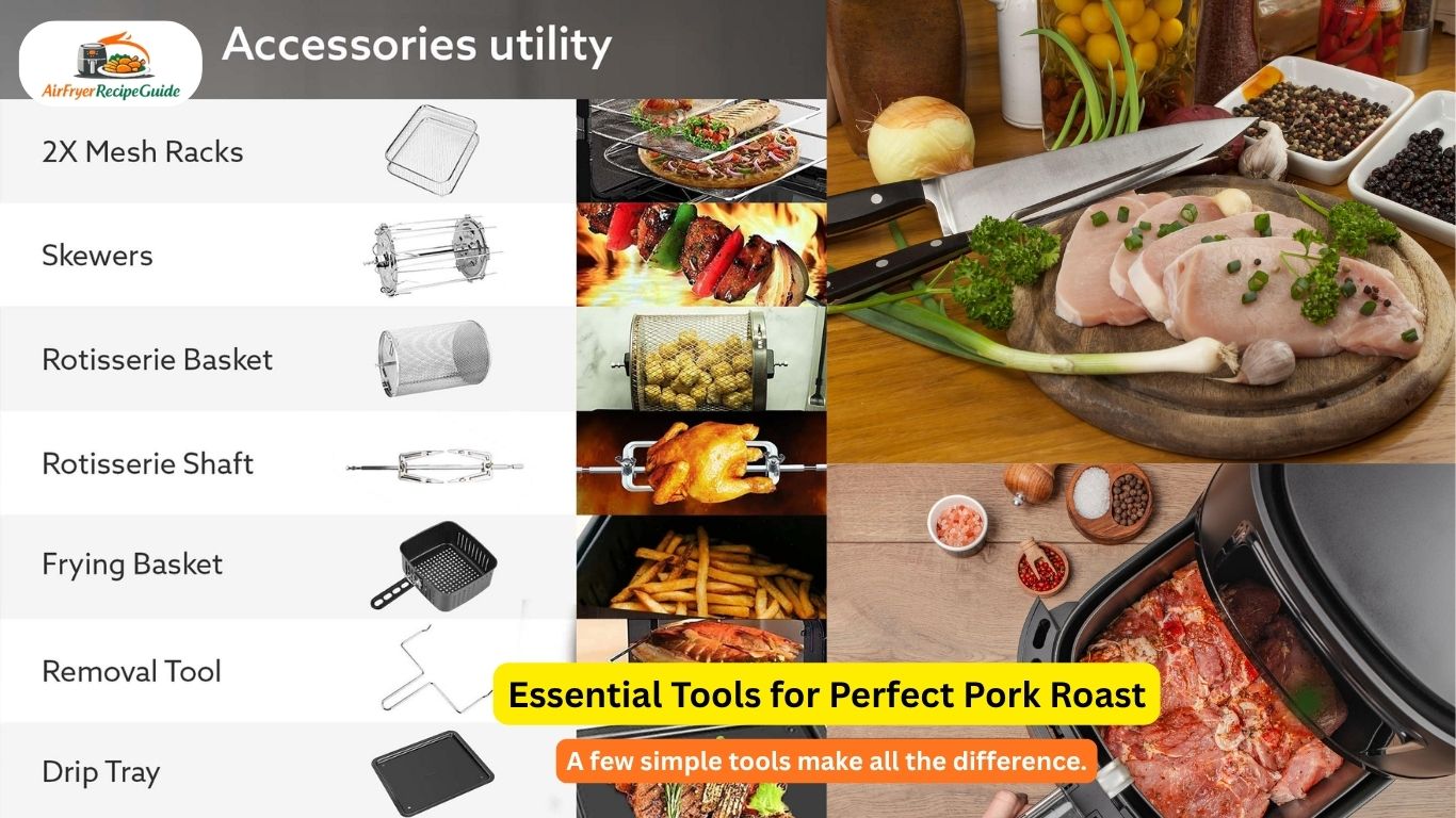 essential tools for air fryer pork roast