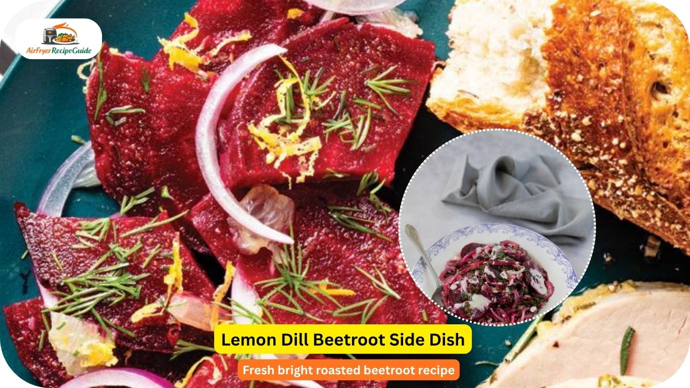 Roasted beetroot with lemon and dill