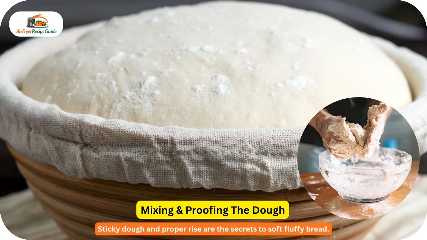 sticky bread dough