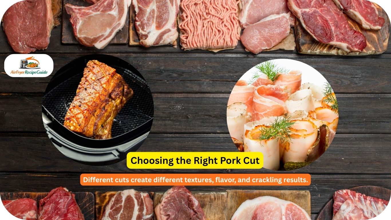different pork cuts for air fryer roasting