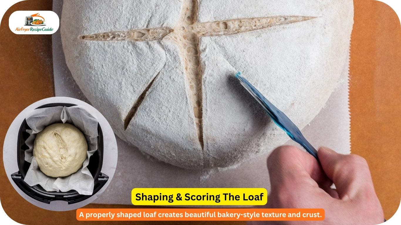 scoring bread dough