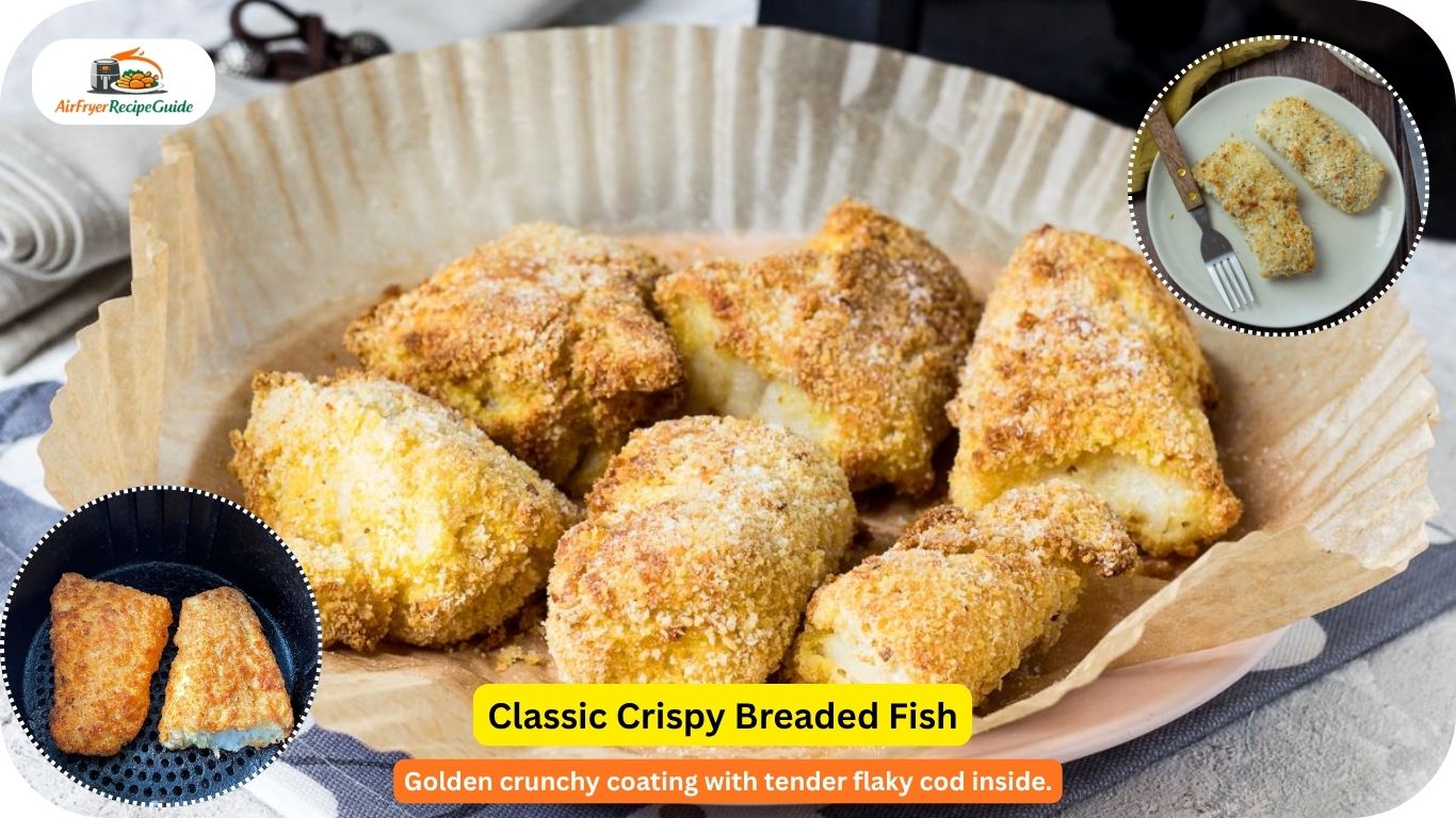 crispy breaded cod fish in air fryer