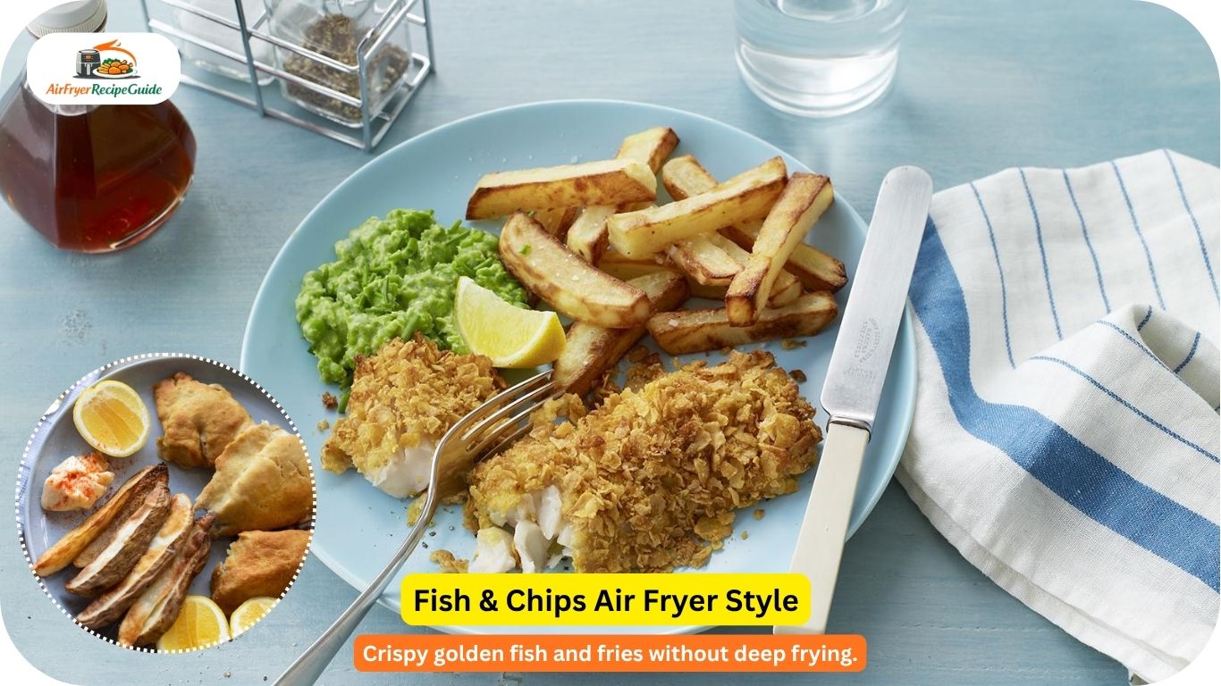 fish and chips made in air fryer