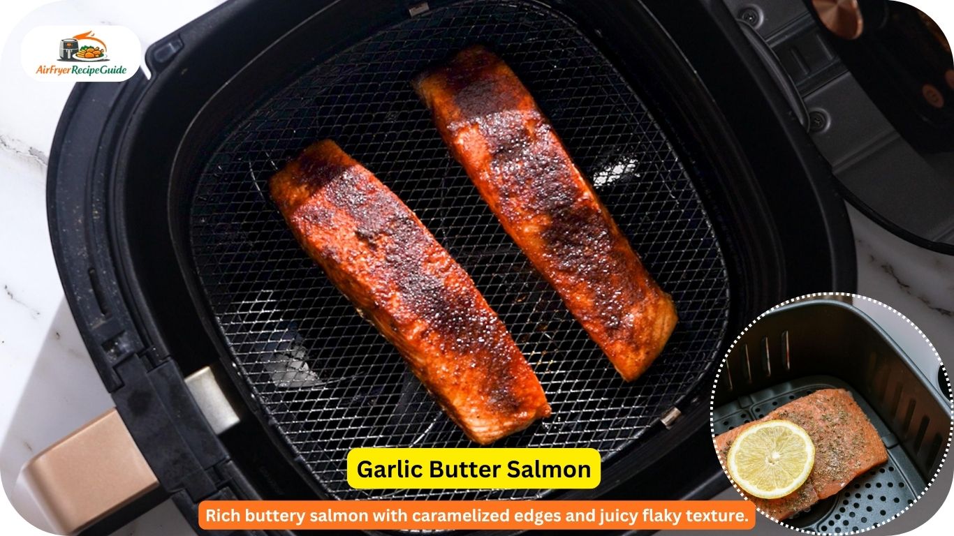 garlic butter salmon air fryer recipe