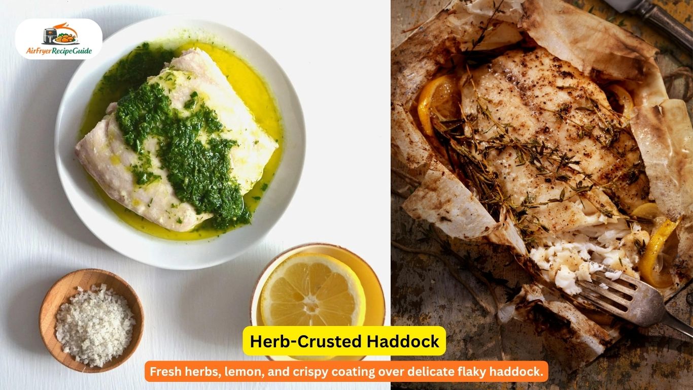 herb crusted haddock air fryer recipe