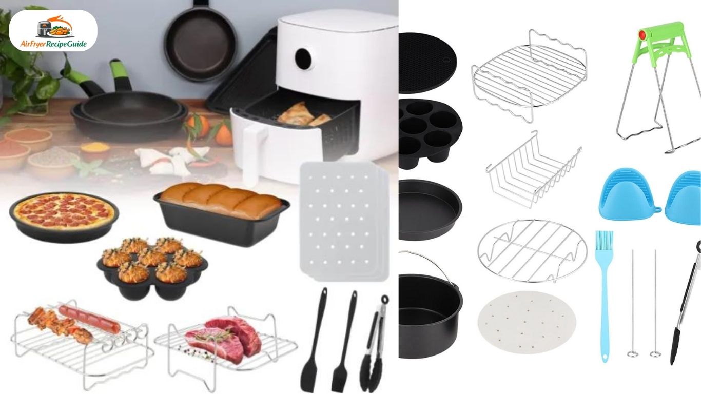 Air fryer baking dish whisk saucepan and measuring cups