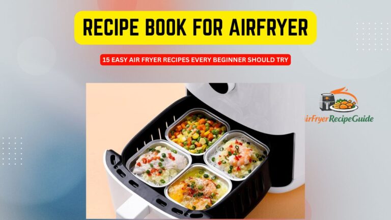recipe book for airfryer