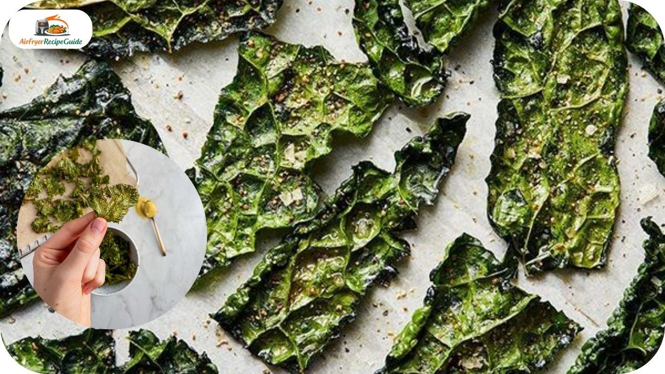 Homemade kale chips healthy snack